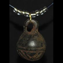 Collier avec grelot en bronze
